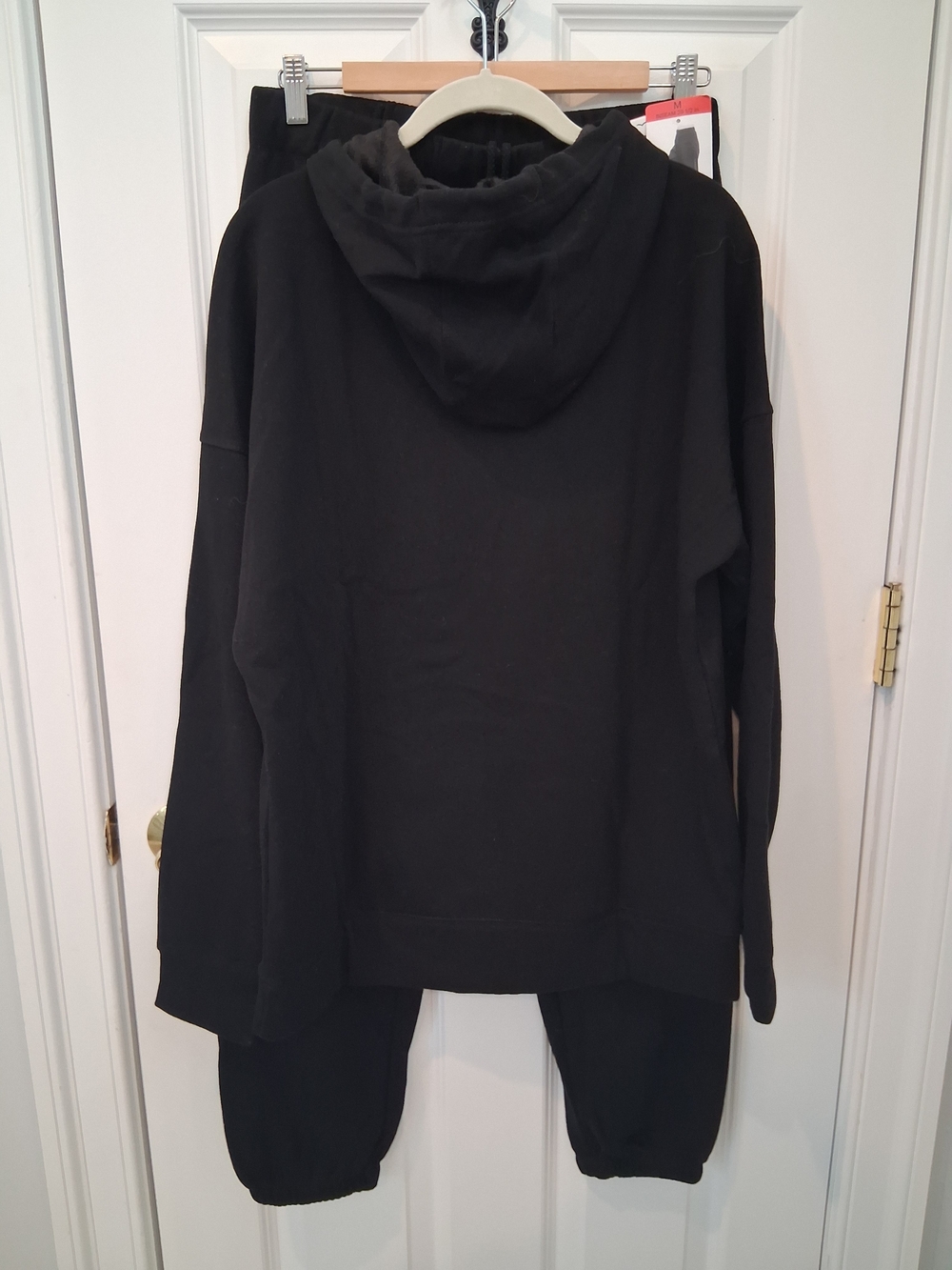 Lazypants Black Hooded Jogger Set — Women's Cozy Track Pants & Hoodie - Picture 2 of 14